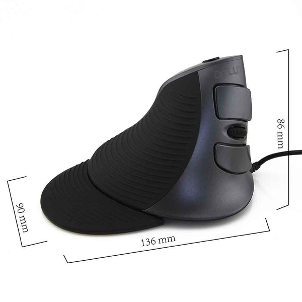 Professional Ergonomic Vertical Gaming Mouse - Wired Optical Desktop Mouse