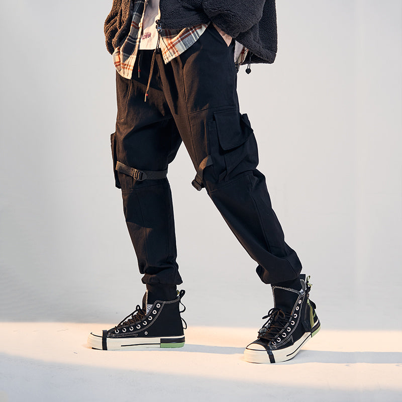 Military Camouflage Cargo Pants - Relaxed Fit Street Style Trousers for Men