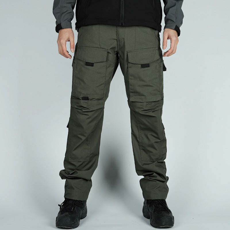 Military Style Camouflage Cargo Pants - Multi-Pocket Tactical Training Trousers