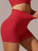 Premium 3-Pack High-Waisted Yoga Shorts - Advanced Tummy Control & Quick-Dry Technology