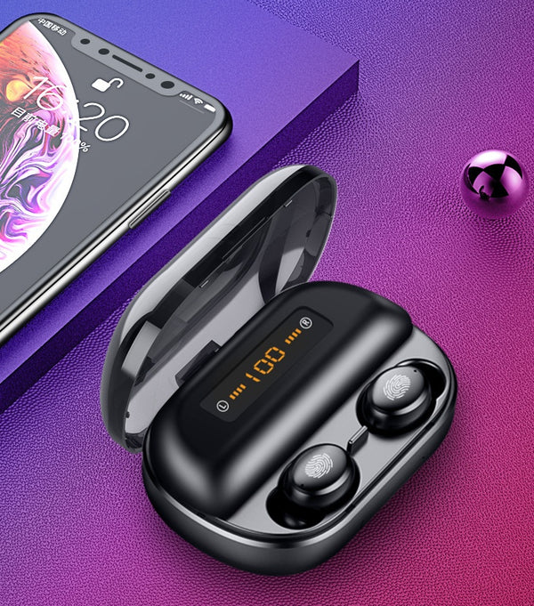 Wireless Bluetooth Earbuds with 2400mAh Charging Case - Premium Sound Quality