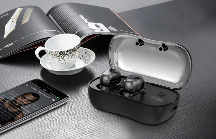Wireless Bluetooth 5.0 Earbuds - Mini Stealth TWS Sports Headphones with Charging Case