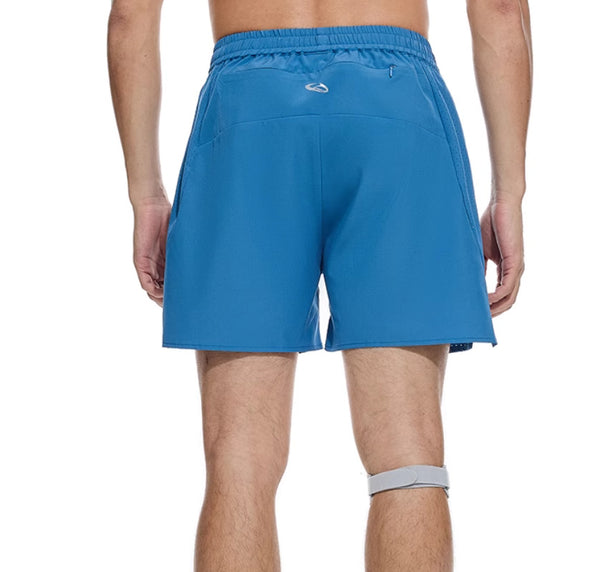Men's Athletic Running Shorts - Four-Point Stretch Training Shorts with Laser Punching Technology