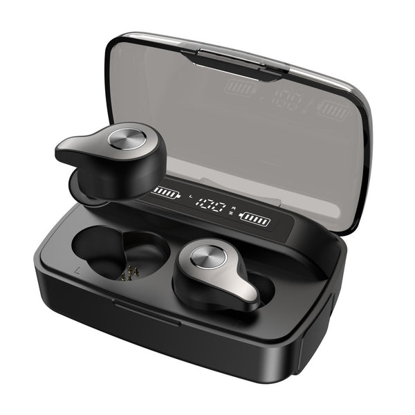 Advanced Wireless Bluetooth Headset with Power Display & 2200mAh Charging Case