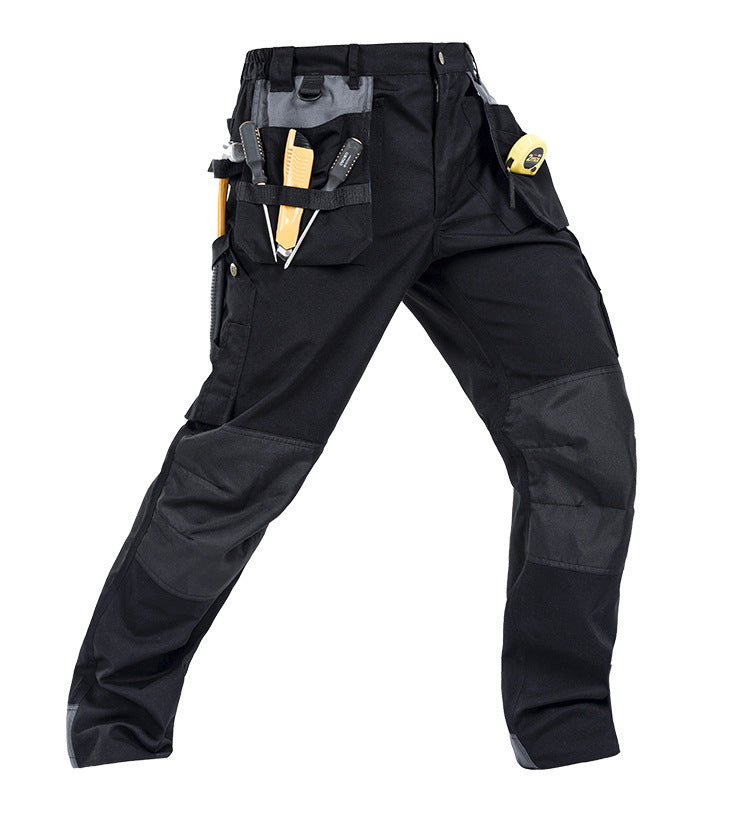 Industrial Cargo Work Pants - Multi-Pocket Construction Trousers