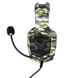 Elite K8 Combat Gaming Headset - Military Camouflage Design for Professional Gamers