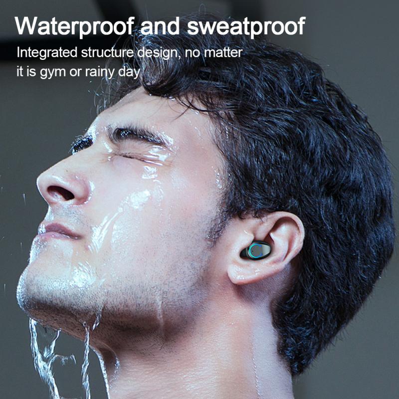 Wireless Bluetooth 5.0 Earbuds with Charging Case - F9 V5.0 Mini Cylindrical Headphones