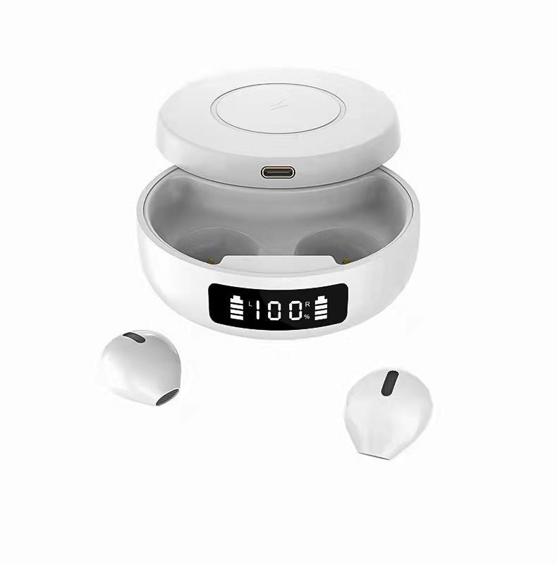 Wireless Bluetooth Earbuds - Mini Semi-In-Ear Headphones with Charging Case