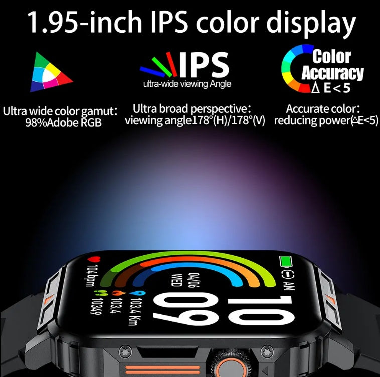 Premium L81 Square Smartwatch - Waterproof Fitness Tracker with Call Function & Extended Battery Life