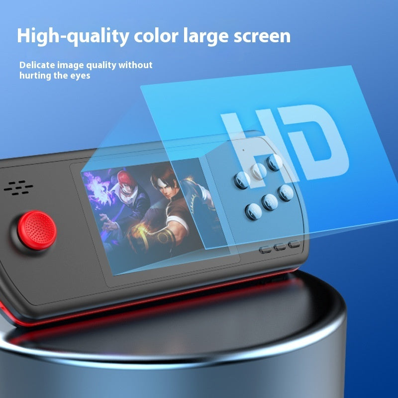 Retro Gaming Console - 16-Bit Handheld Game Machine with 3D Joystick