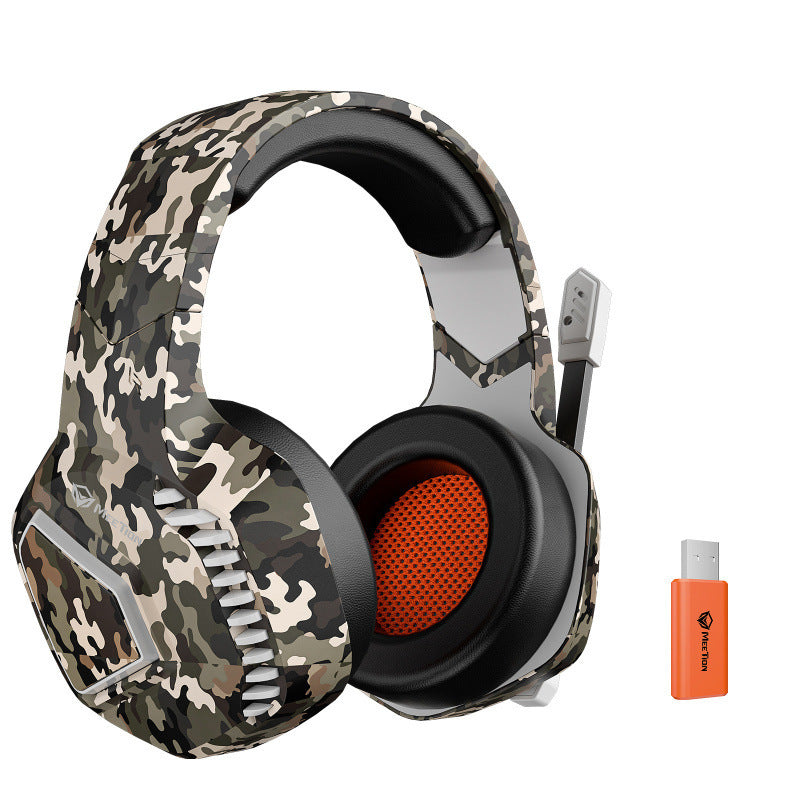 Professional Wireless Gaming Headset with Noise Reduction & Rotatable Microphone