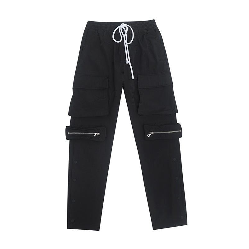 Multi-Pocket Tactical Cargo Pants - Loose Fit Casual Trousers for Men