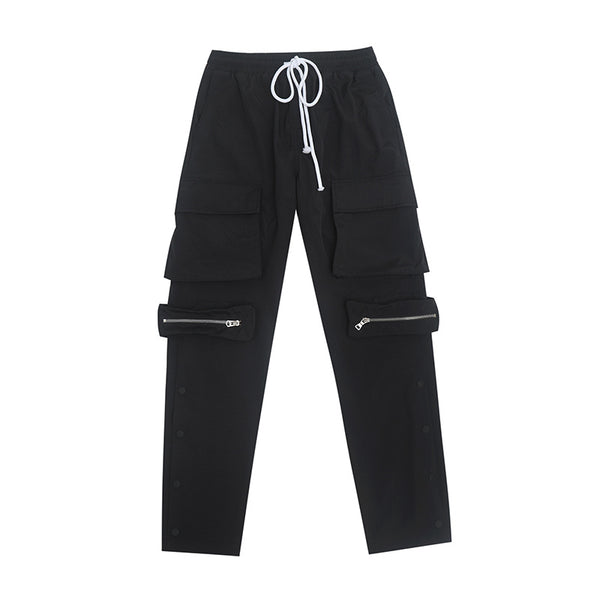 Multi-Pocket Tactical Cargo Pants - Loose Fit Casual Trousers for Men