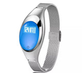 Apple Compatible Smart Fitness Tracker - Blood Pressure & Heart Rate Monitor with Sleep Tracking