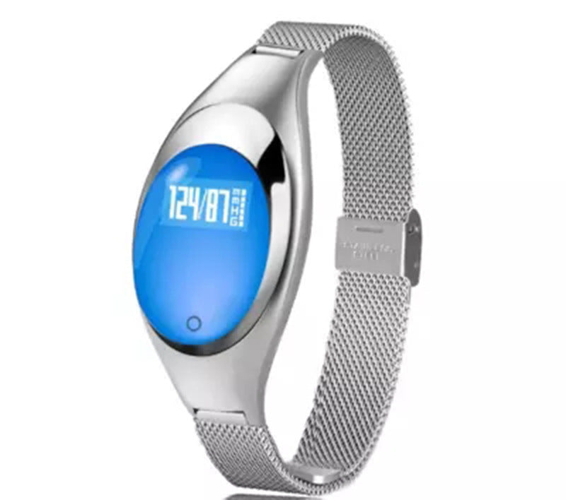 Apple Compatible Smart Fitness Tracker - Blood Pressure & Heart Rate Monitor with Sleep Tracking