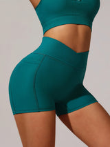 Premium 3-Pack High-Waisted Yoga Shorts - Advanced Tummy Control & Quick-Dry Technology