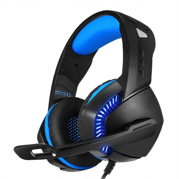Professional Gaming Headset with Built-in Sound Card & Optical LED Lighting