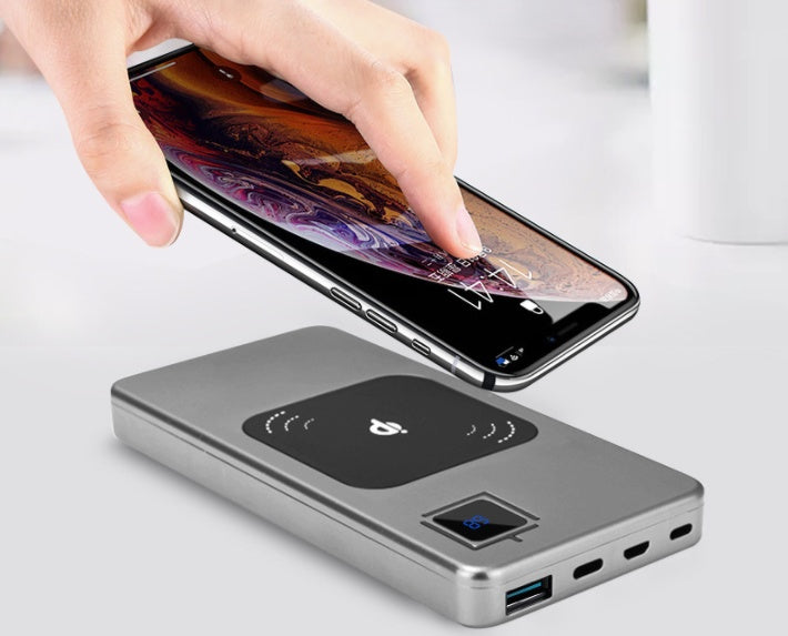 Premium Portable Power Bank - High-Capacity Mobile Charger with LCD Display