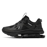 Black Tech Power Mechanical Running Shoes - Professional Athletic Marathon Footwear