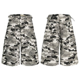 Tactical Camouflage Workwear Shorts - Loose Fit Cotton Cargo Shorts for Men