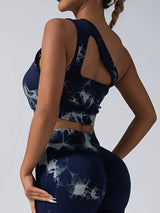 Premium Seamless One-Shoulder Sports Bra & Scrunch Butt Lifting Leggings Set - Complete Gym Outfit