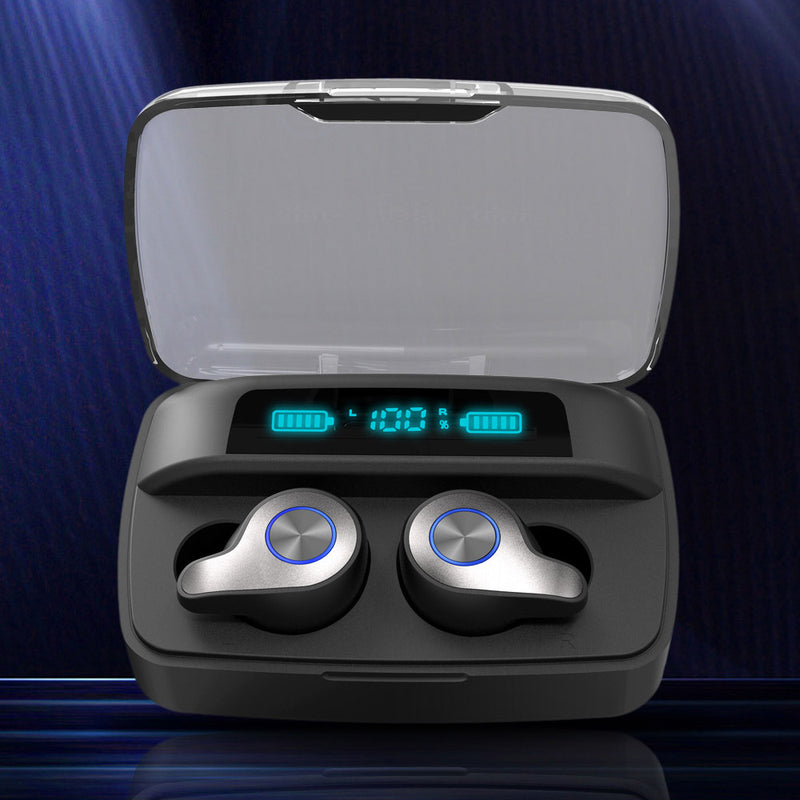 Advanced Wireless Bluetooth Headset with Power Display & 2200mAh Charging Case