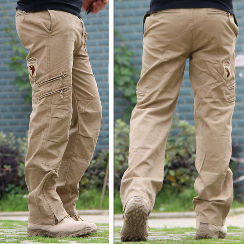 Tactical Mountaineering Cargo Pants - Men's Loose Fit Camouflage Military Trousers