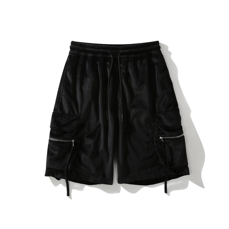 Velvet Workwear Cargo Shorts - Loose Fit Men's Casual Shorts with Large Pockets