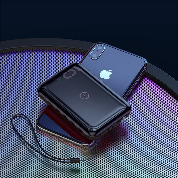 Premium 10000mAh Wireless Power Bank with LED Digital Display - Compact Fast Charging Portable Battery
