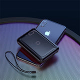 Premium 10000mAh Wireless Power Bank with LED Digital Display - Compact Fast Charging Portable Battery