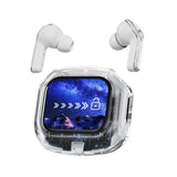 Wireless Bluetooth Earbuds with LCD Display & Noise Reduction Technology