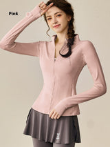 Premium Women's Athletic Yoga Set - Long Sleeve Running & Tennis Suit