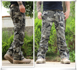 Tactical Mountaineering Cargo Pants - Men's Loose Fit Camouflage Military Trousers