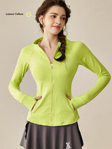 Premium Women's Athletic Yoga Set - Long Sleeve Running & Tennis Suit