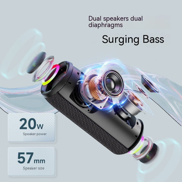 Waterproof Bluetooth Speaker S49Pro - 20W Wireless Outdoor Sound System