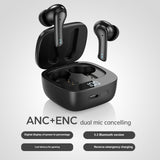 Advanced Wireless Bluetooth Headset XY16 - ANC ENC Noise Reduction with Dual Camera & Digital Display