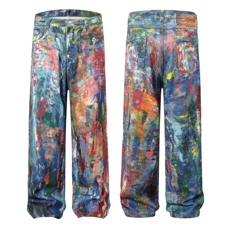 Vintage Heavy Industry Loose Fit Denim Jeans - Retro Spring Collection
