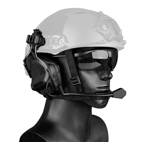 Advanced Tactical Bluetooth Headset - Military Grade Noise Reduction Helmet Style