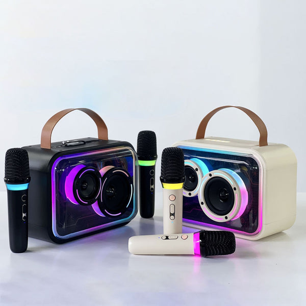 Premium RGB Bluetooth Karaoke Speaker - Portable Wireless Stereo with Colorful LED Lights