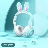 Luminous Cat Ear Bluetooth Headphones - Wireless RGB Gaming Headset for Kids & Adults