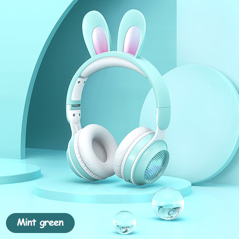 Luminous Cat Ear Bluetooth Headphones - Wireless RGB Gaming Headset for Kids & Adults