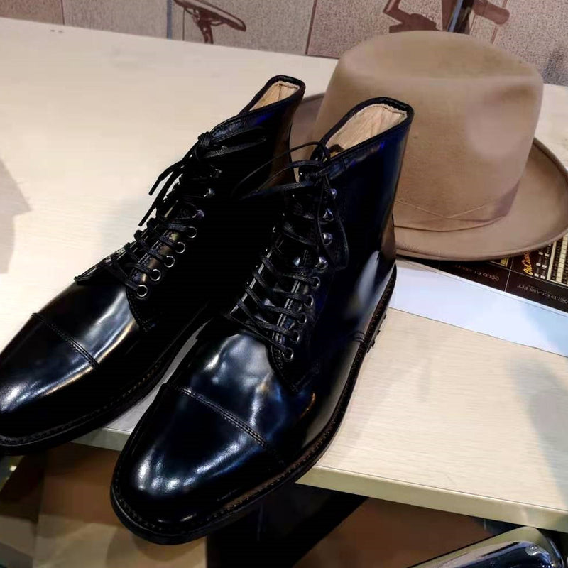 Premium Three-Joint Gentleman Leather Dress Shoes - First Layer Cowhide Business Formal Footwear