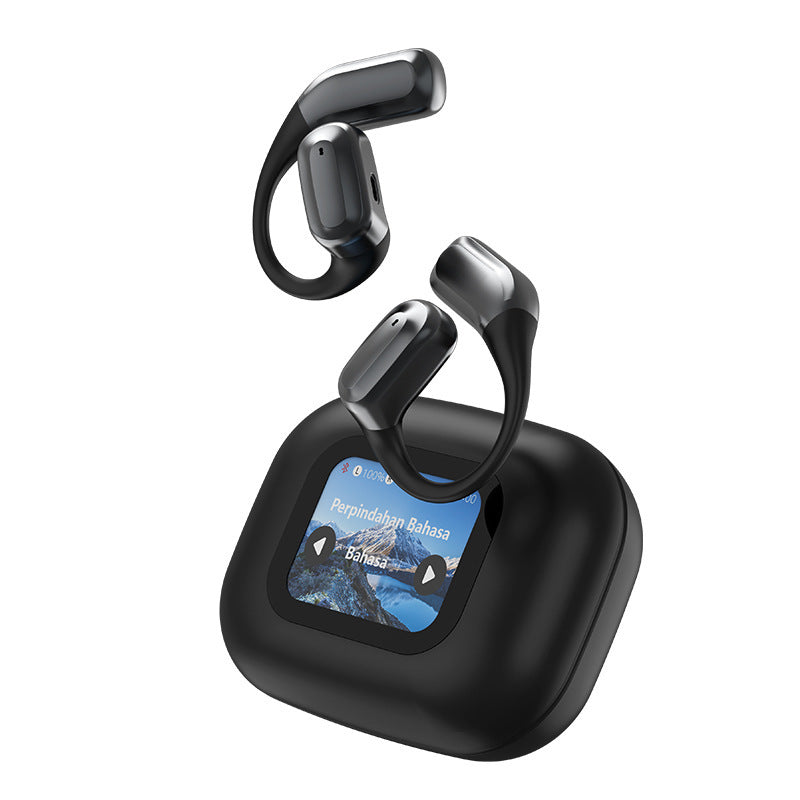 Smart Wireless Translation Earbuds - A16 Multi-Language Bluetooth Headphones with Color Screen