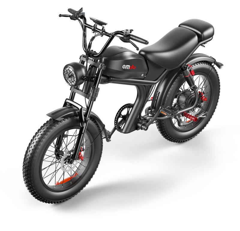 High-Performance 20" Fat Tire Electric Bike - 1000W Motor, 75KM Range