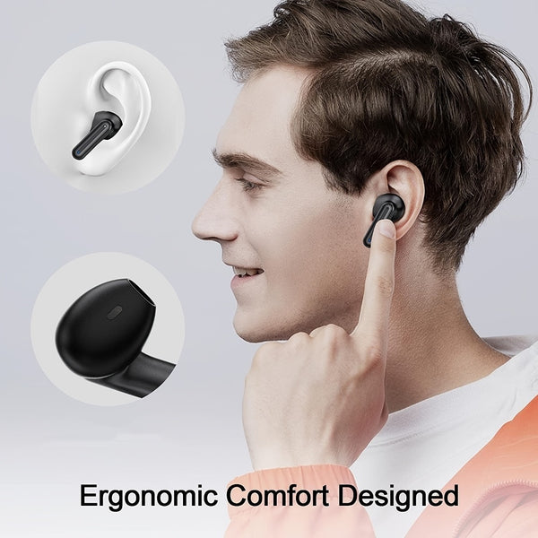 Wireless Bluetooth 5.3 Earbuds - Semi-In-Ear True Wireless Headphones with 7H Battery Life