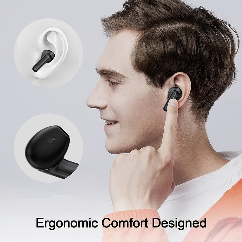Wireless Bluetooth 5.3 Earbuds - Semi-In-Ear True Wireless Headphones with 7H Battery Life