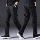 Men's Cotton Cargo Pants - Multi-Pocket Outdoor Casual Trousers