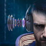 Professional Gaming Headset with Microphone - 50mm Drivers for PC PS4 Xbox