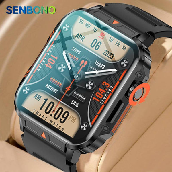 Rugged Outdoor Adventure Smart Watch - Senbono L81 Fitness Tracker