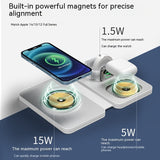 Premium 3-in-1 Foldable Wireless Charging Station - Aluminum Alloy Design